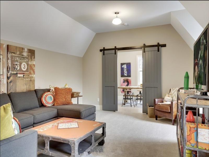 Barn doors as room dividers